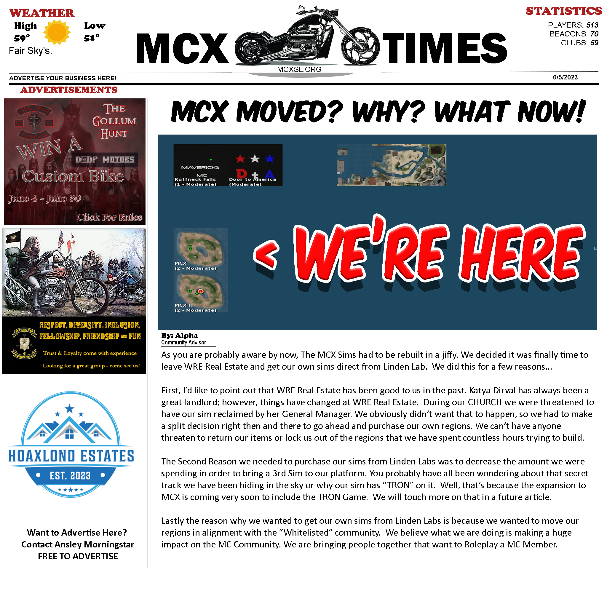 MCX Moved? Why? What NOW!